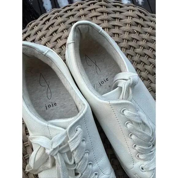 Joie Women’s Harvard White Leather Classic Lined Court Sneaker 9.5 US - Picture 4 of 14